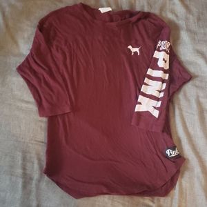 PINK 3/4 sleeve shirt